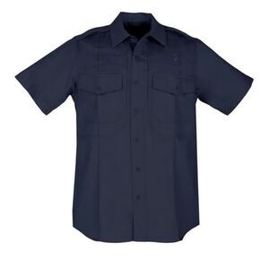 NEW 5.11 TACTICAL MENS LARGE TWILL PDU CLASS B‎ S/S SHIRT 71177 BLACK LARGE